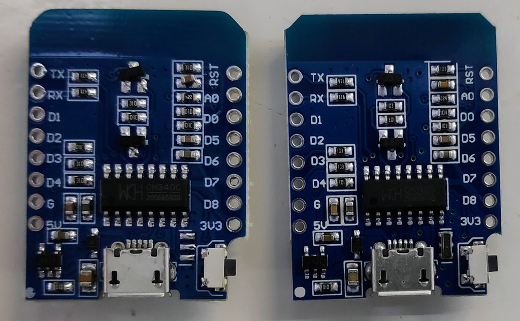 Wemos D1 Mini random PCB thickness – SuperHouse Automation